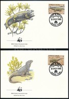 1986 WWF: Leguán Sor Mi 777-780 4 Db FDC-n - Otros & Sin Clasificación