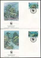 1992 WWF: Kék Korall Sor Mi 638-641 4 Db FDC-n - Andere & Zonder Classificatie