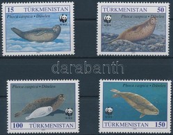 ** 1993 WWF Fókák Sor + 4 FDC Mi 30+32-34 - Other & Unclassified