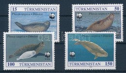 ** 1993 WWF: Fókák Mi 30, 32-34 + 4 Db FDC - Other & Unclassified