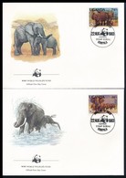 1983 WWF Afrikai Elefánt Sor 4 Db FDC-n Mi 361-364 A - Other & Unclassified