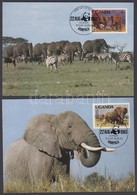 1983 WWF Afrikai Elefánt Sor Mi 361 A - 364 A 4 CM - Andere & Zonder Classificatie