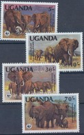 ** 1983 WWF Afrikai Elefánt Sor Mi 361-364 A - Other & Unclassified