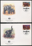 1983 WWF: Afrikai Elefánt Sor 4 Db FDC-n Mi 361 A-364 A - Autres & Non Classés