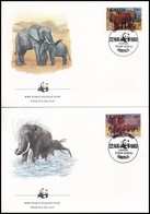 1983 WWF: Afrikai Elefánt Sor 4 FDC-n Mi 361 A-364 A - Other & Unclassified