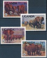 ** 1983 WWF: Afrikai Elefánt Sor Mi 361 A-364 A - Other & Unclassified