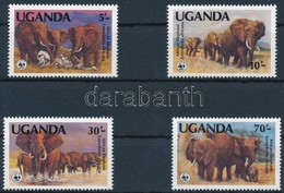 ** 1983 WWF: Afrikai Elefánt Sor Mi 361 A-364 A - Otros & Sin Clasificación