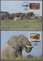 1983 WWF: Afrikai Elefántok Sor 4 Db CM-en Mi 361 A-364 A - Autres & Non Classés