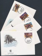 1991 WWF Afrikai Elefánt Sor Mi 960-963 4 FDC - Otros & Sin Clasificación