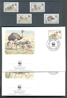 ** 1993 WWF: Nandu Sor Mi 2021-2024 + A Sor 4 Db FDC-n - Otros & Sin Clasificación