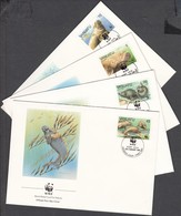 1988 WWF Dugong Sor Mi 782-785 4 FDC - Otros & Sin Clasificación