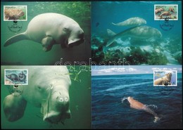 1988 WWF: Dugong Sor Mi 782-785 4 Db CM-en - Andere & Zonder Classificatie