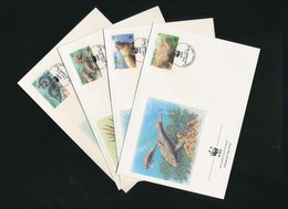 1988 WWF: Dugong Sor Mi 782-785 4 FDC-n - Autres & Non Classés