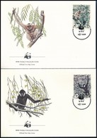 1987 WWF: Majmok Sor 4 Db FDC-n  Mi 1827-1830 - Autres & Non Classés