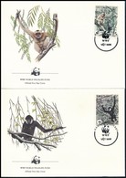 1987 WWF: Majmok Sor 4 Db FDC-n  Mi 1827-1830 - Sonstige & Ohne Zuordnung