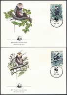 1987 WWF: Majmok Sor 4 Db FDC-n  Mi 1827-1830 - Autres & Non Classés