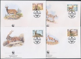 1995 WWF: Kecske Sor Mi 61-64 + 4 Db FDC-n - Autres & Non Classés