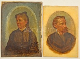 1894 Barabás Miklós (1810-1898): Thiering Gizella és Férje Lukse-Fábry Béla (1844-1915) Műszaki Főtanácsos Portréja. Ola - Andere & Zonder Classificatie