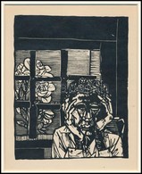 Kondor Béla (1931-1972): Illusztráció, Fametszet, Papír, Paszpartuban, Jelzés Nélkül, 14x11 Cm - Other & Unclassified