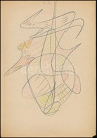 Szabó Lajos (1902-1967): Kompizíció. Ceruza, Papír. Jelzett. 21x30 Cm - Autres & Non Classés