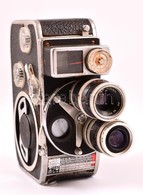 Bolex-Paillard 8mm-es Filmfelvevő Kamera, Yvar 36mm F/2.8 és Switar 5,5 Mm F/1.8 Objektívekkel, Működőképes állapotban - Cámaras Fotográficas