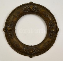 Cca 1900 áttört Kerek Bronz Keret, Két Rögzítő Csavar Hiányzik D:24,5 Cm (43 Cm) - Other & Unclassified