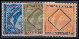 1932 Sisi Erzsébet Királyné Szobor Levélzáró Sor - Unclassified