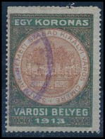 1913 Szatmár-németi 1K Városi Illetékbélyeg - Zonder Classificatie