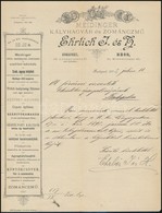 1893 Bp., Meidinger Kályhagyár és Zománczmű Ehrlich I. és Tsa Fejléces Levélpapírjára írt Levél - Unclassified