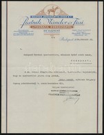 1934 Bp., Piatnik Nándor és Fiai Magyar Játékkártyagyár Rt. Fejléces Levélpapírjára írt Levél - Unclassified