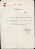 1948 A Lanchíd Bizottság Adományt Megköszönő Levele - Unclassified