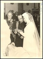 Cca 1950-1960 Spanyol Esküvő, Fotó J. Franzón San Fernandói (Cádiz) Műterméből, Feliratozva, Hátulján Pecséttel Jelzett, - Autres & Non Classés