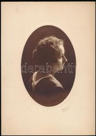 Cca 1920-1925 Hölgy Műtermi Portréja, Kartonra Kasírozott Fotó Goszleth és Fia Műterméből, Hidegpecséttel Jelzett, 29×21 - Other & Unclassified
