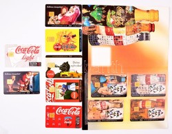 11 Db Magyar Coca-Cola Telefonkártya, Ebből 4 Db Dísztokban - Zonder Classificatie