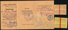 1917-1932 Katona Kitüntetés Igazolásai: I. és II. Oszt Vitézségi érem, Sebesültek érme, Valamint Frontharcos Szövetség I - Other & Unclassified