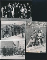 Cca 1960 A Budapesti Madrigálkórust ábrázoló Fényképek, Rajtuk Czigány György és Mások. 4 Kép 9x14 Cm, 11x9 Cm - Andere & Zonder Classificatie