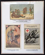 1914-1918 Vöröskereszt Az I. Világháborúban. Egyedi összeállítású Gyűjtemény Képeslapokból, Fotókból Reprodukciókból. Ne - Autres & Non Classés
