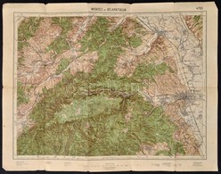 Cca 1910 4 Db Katonai Térkép Salgótarján, Miskolc és Más. - Other & Unclassified