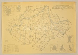 1971-1975 Országos Közutak Térképei, összesen 13 Db:Pest, Bács-Kiskun, Borsod-Abaúj-Zemplén, Szolnok, Somogy, Hajdu-Biha - Otros & Sin Clasificación