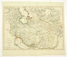Irán Térképe. Charte Von Persien, Prag, 1811. Határszínezett Részmetszet. / Engraved Map Of Persia / Iran  41x31 Cm - Other & Unclassified
