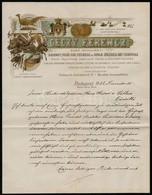 1888 Géczy Ferencz Első Budapesti Baromfi-, Tojás-, Vad-, Csemege- és Korai Zöldség Aru Csarnoka - Unclassified