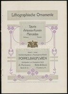 Cca 1900 Szecessziós Stílusú Nyomtatványminta, K.u.k. Hof-Schriftgießerei Poppelbaum Wien, 4p - Unclassified