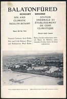 Cca 1930-1940 Balatonfüred, Angol-francia Nyelvű Képes Ismertető Füzet, Jó állapotban - Unclassified
