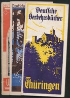 Cca 1930 3 Db Német Idegenforgalmi Prospektus, A Deutsche Verkehrbücher Kiadványai: Thüringia, Baden, Vesztfália, Kihajt - Non Classés