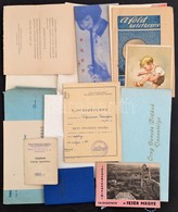 Cca 1940-1950 Vegyes Papírégiség Tétel - Unclassified