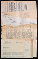 Cca 1940-1950 A Légrády Hagyatékkal Kapcsolatos Vegyes Papírégiség Tétel - Unclassified