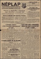 1956, Debrecen, Néplap. Debreceni Szocialista Forradalmi Bizottmány Lapja. XIII. évf. 256. Sz., 1956. Okt. 31., Szakadoz - Unclassified
