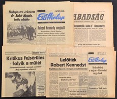 1963-1968 Vegyes újság Tétel, 5 Db (Népszabadság 1 Db, EstiHírlap 4 Db), Egyikben John F. Kennedy Temetésének Hírével, V - Unclassified
