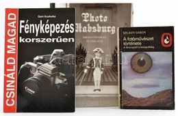 Vegyes Fotós Könyvtétel, 3 Db: 
Szilágyi Gábor: A Fotóművészet Története. A Fényrajztól A Holográfiáig. Képzőművészeti Z - Zonder Classificatie