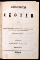 Görög-magyar Szótár. Szerk.: Soltész Ferenc, Zsarnay Lajos. Sárospatak, (1857),[Ref. Főisk.-ny. ], 4 Sztl. Lev.+607+1 P. - Non Classés